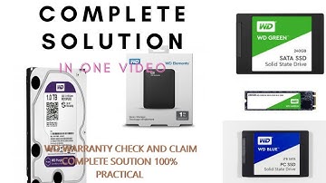 WD WARRANTY CHECK AND REPLACE AND HOW TO CLAIM COMPLETE SOLUTION 100% PRACTICAL