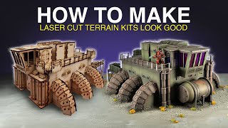 How To Make Laser Cut Terrain Kits Look Good For Warhammer 40K