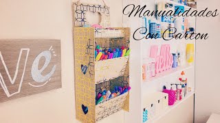 MANUALIDADES CON CARTON | ORGANIZADOR