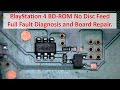 PlayStation 4 BD-ROM No Disc Feed - Full Fault Diagnosis and Board Repair (SAA/SAB-001) - SU-42118-6