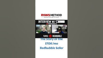 The Story of the $70K/mo Redbubble Seller #shorts