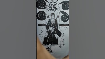 Itachi drawing | Itachi Uchiha sitting on the throne #draw #edit #shorts