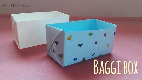 How to make: baggi box | Sudha Venkat