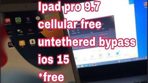 ipad pro 9.7 cellular ios 15 free bypass untethered | no SN chsnge | no boot ramdisk | no dcsd cable