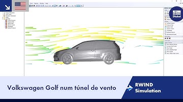[EN] RWIND Simulation | Volkswagen Golf num túnel de vento