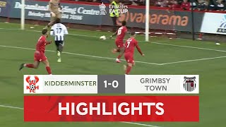 Penalty Sends The Harriers Through | Kidderminster 1-0 Grimbsy Town | Emirates FA Cup 2021-22