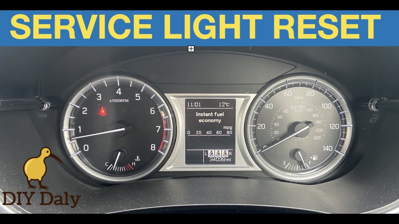 Suzuki Grand Vitara Service Light Reset Procedure - Youtube