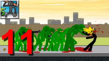 Anger of stick 5 : Zombie Walkthrough Part 11 (by J-PARK) / Android Gameplay HD