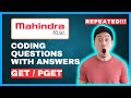 May😎 | Mahindra Rise Assessment 2025 || Mahindra Rise Coding Questions 2025