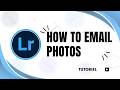 How to email photos from lightroom