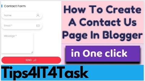 Blogging Part_10 - How to create contact Us page for blogger - Complete info about all pages