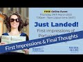 First Impressions and Final Thoughts (excerpt from the &#39;Just Landed&#39; webinar, Expats Portugal)