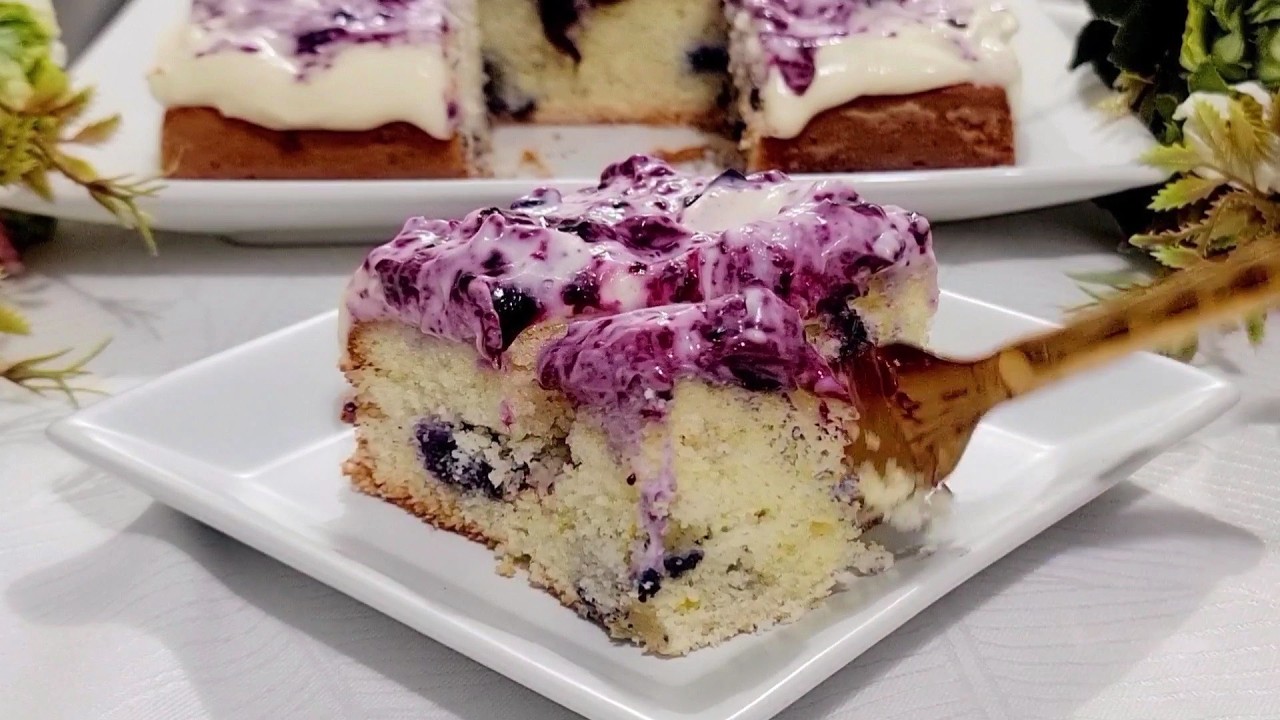 Восхитительное искушение! Лимонный пирог с черникой!