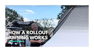 Caravan Rollout Awning demonstration + Hacks