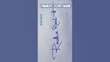 Radha Rani 🌹 Beautiful signature ✍️🥰💗#shorts #trending #beautiful #handwriting #ytshorts