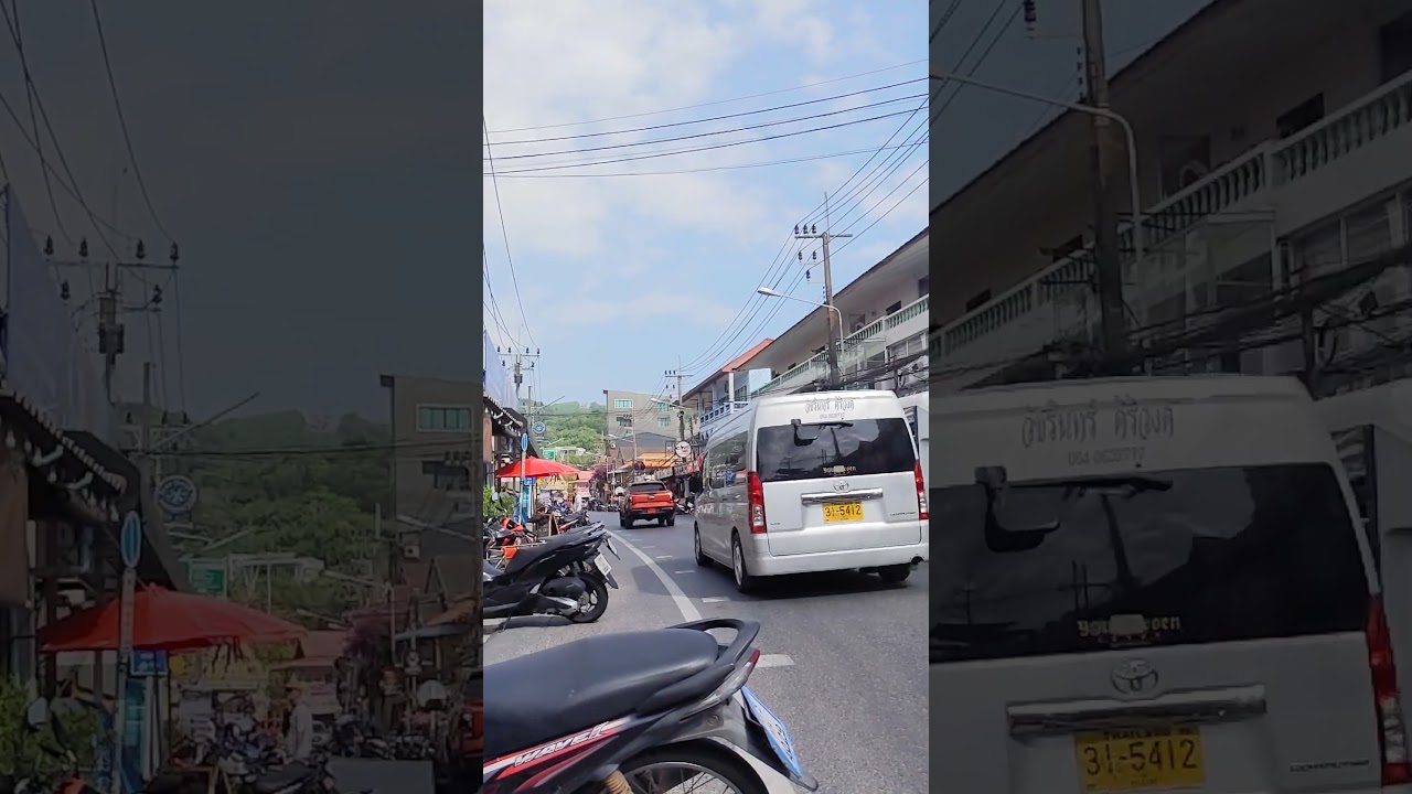 Auto traffic in Phuket. Thailand 
