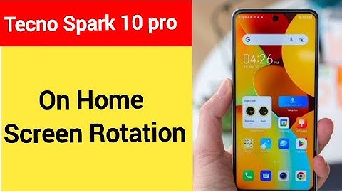 How to turn on home screen rotation, Tecno Spark 10 pro me home screen auto rotation on off kaise ka