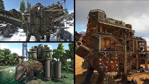 How to build a Titanosaur platform base: Ark Survival Evolved - massive modded Nomadic base