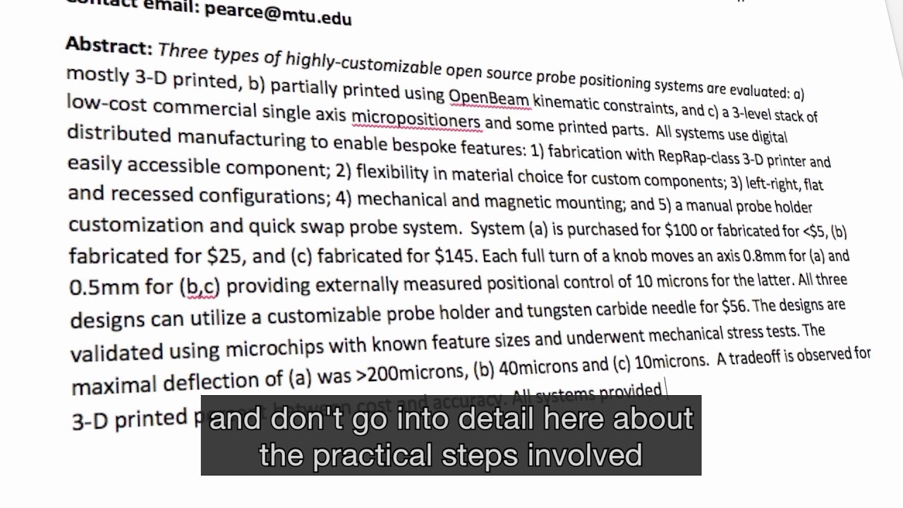 How to submit your scientific hardware article to HardwareX YouTube