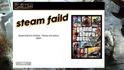 Social Club - Steam Failed To Initialize Please Exit and Try | GTA V Error Solved 💯