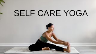 25 Minute Self Care Yoga + Savasana | Relaxing Seated Stretches For Stress &amp; Tension Relief