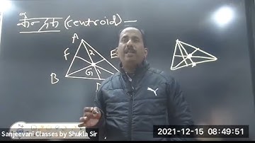 What is Centroid ? ||Maths Trick By Shukla Sir || Think without Ink ||Sanjeevani Classes Meerut