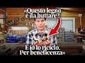 🪵✔️ «Questo legno è da buttare? E io lo riciclo. Per beneficenza» 📋♻️