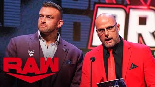 Adam Pearce and Nick Aldis announce round six of the WWE Draft: Raw highlights, April 29, 2024