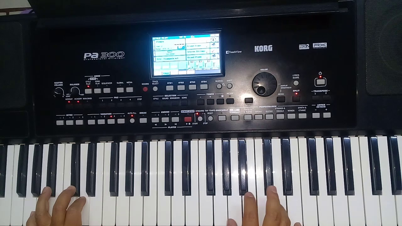 Paloma ajena en teclado  Korg Pa 300
