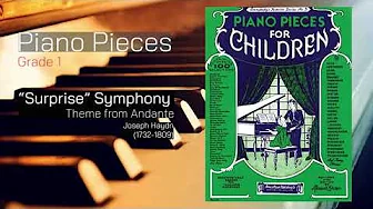 "Surprise" Symphony | Joseph Haydn | Piano Pieces for Children | Grade 1 | P.7 - with sheet music "Surprise" Symphony | Joseph Haydn | Piano Pieces for Children | Grade 1 | P.7 - with sheet music