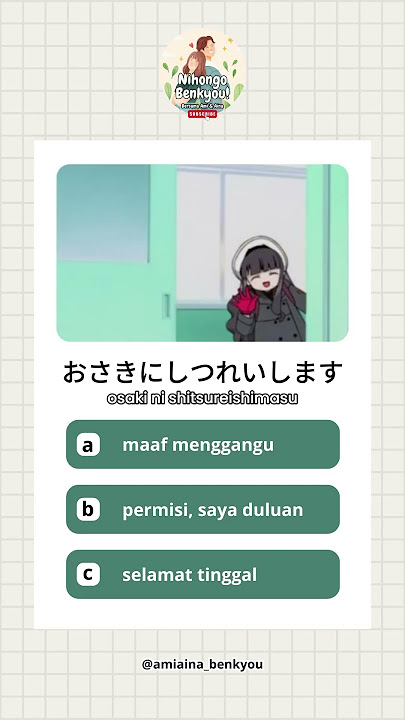 Belajar Bahasa Jepang Ep. 15 #belajarbahasajepang #bahasajepang #choukain5 #anime