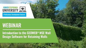 Designing Retaining Walls with the GEOWEB® MSE Wall Design Software