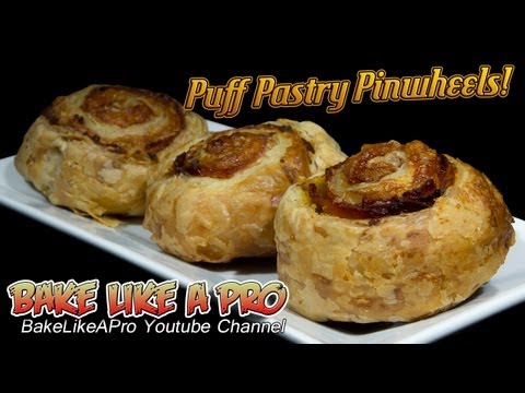 Black Forest Ham And Parmesan Cheese Puff Pastry Pinwheels Recipe !