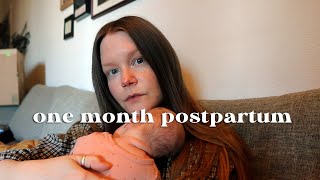 one month ~realistic~ postpartum update