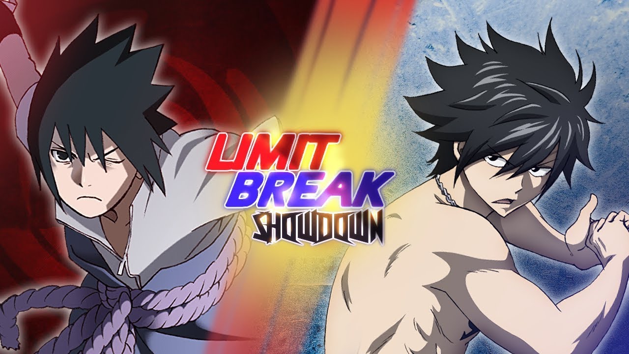 Sasuke Uchiha Vs Gray Fullbuster Naruto Vs Fairy Tail Limit Break Showdown