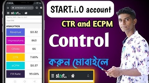 START. io account CTR and ecpm control || START i.o control tips and trick || neloy Tech