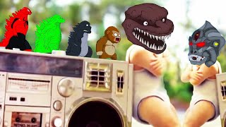 Godzilla vs Kong \& Baby Dance - Coffin Dance Meme (Parody)