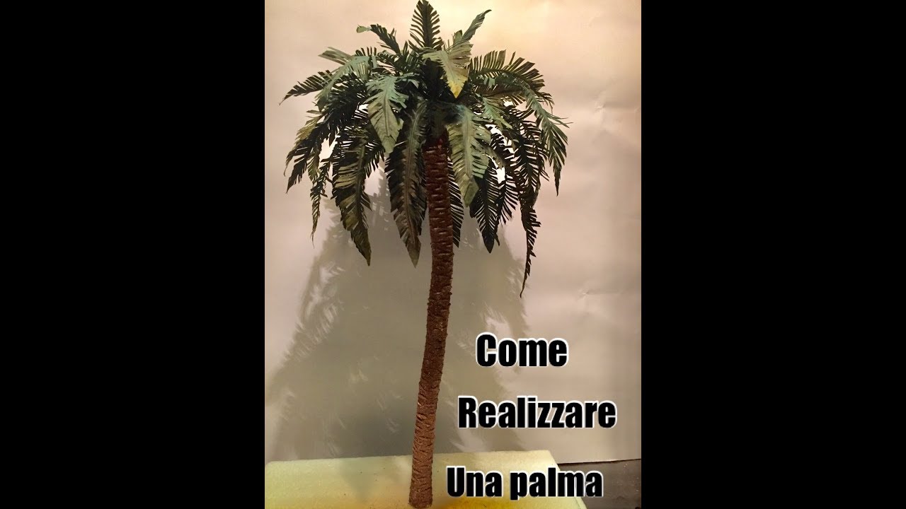 Tutorial come costruire una palma per presepe