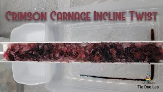 картинка: Узоры в технике тай-дай: Crimson Carnage Incline Twist (один из новых интересных цветов Dharma)