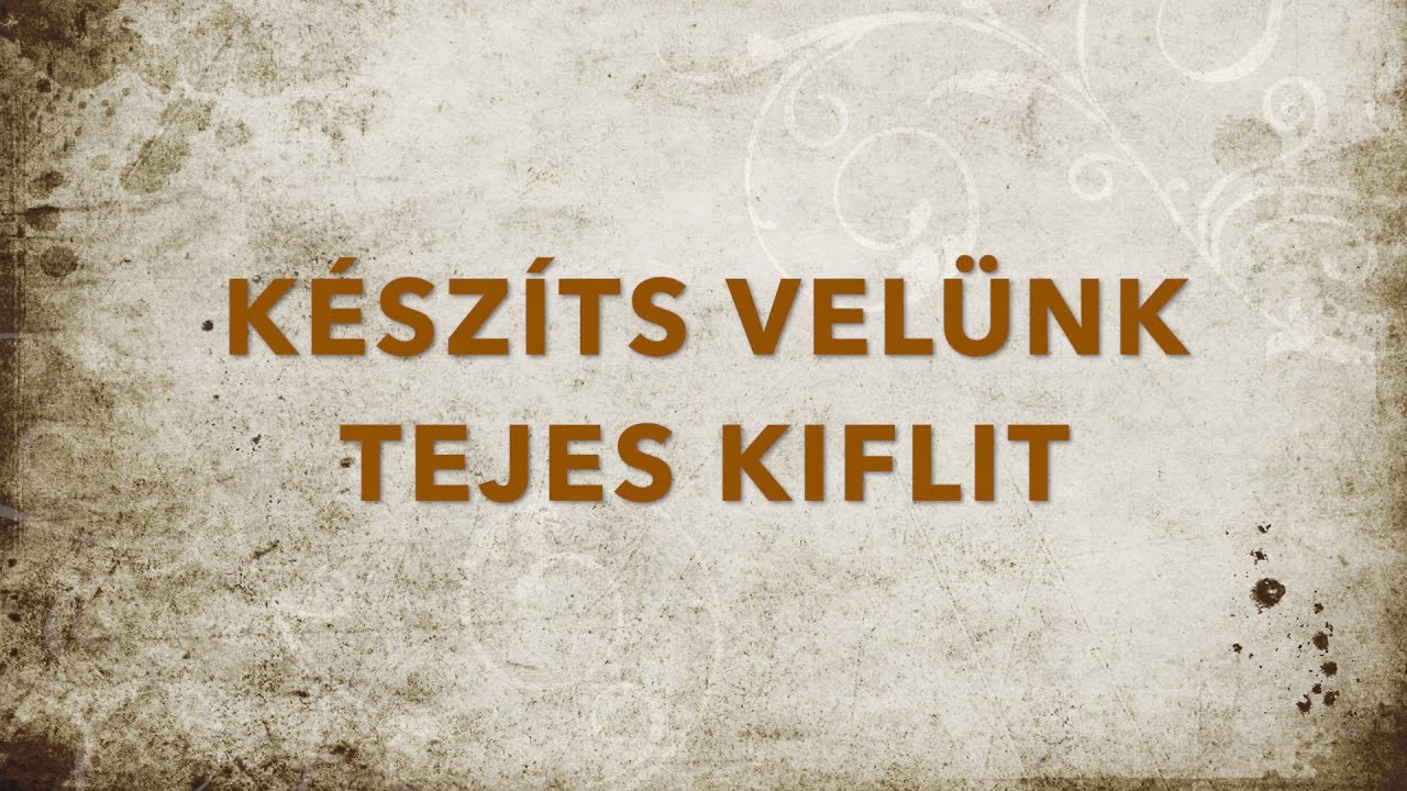 Készíts velünk tejes kiflit vagy lehet akár stangli is