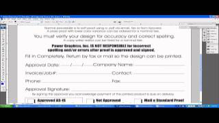 Approval Form for printing and graphics