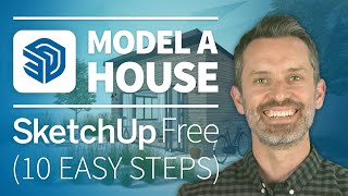 How to Model a House in SketchUp Free (10 EASY Steps) screenshot 3