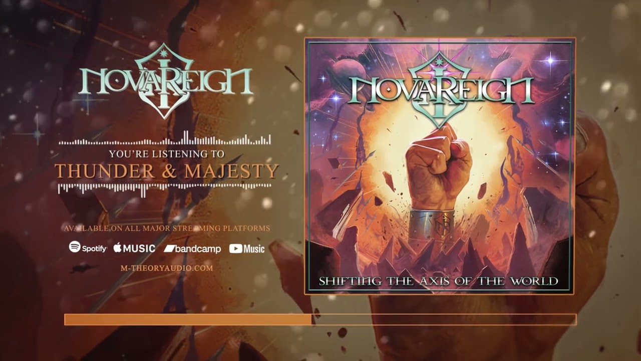 NOVAREIGN STREAMING NEW SONG “THUNDER & MAJESTY”