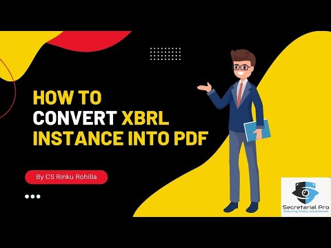 XBRL to PDF Conversion | XML to PDF using MCA Validation Tool