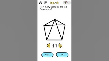 Brain Out How many triangles are in a Pentagram Level 16 #Shorts