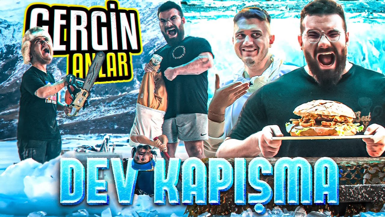 TUNA VS MERTCAN GERGİN ANLAR! DEV HAMBURGE YEME CHALLENGE @TunaTavus