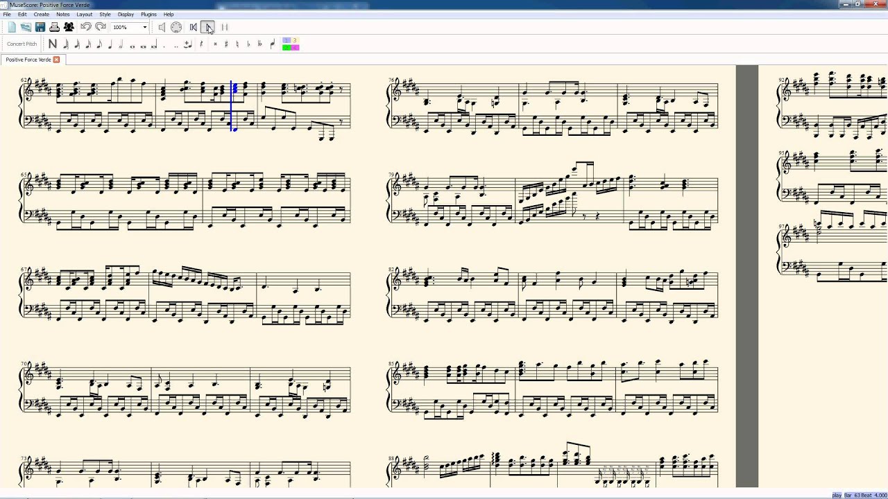 positive force arr by verdegrand sheet music youtube hexagon force sheet music