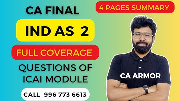 IND AS 2 Inventories CA Final FR Financial Reporting