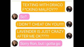 Ron gets MAD when he finds out about Dramione! Dramione Love Story❤ Part 3! (TextingStory)