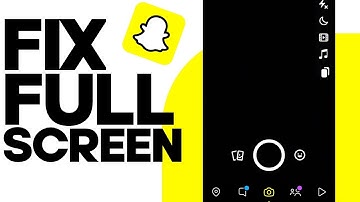 Snapchat camera full screen problem ( 100 % Fix )| how to make Snapchat camera full screen